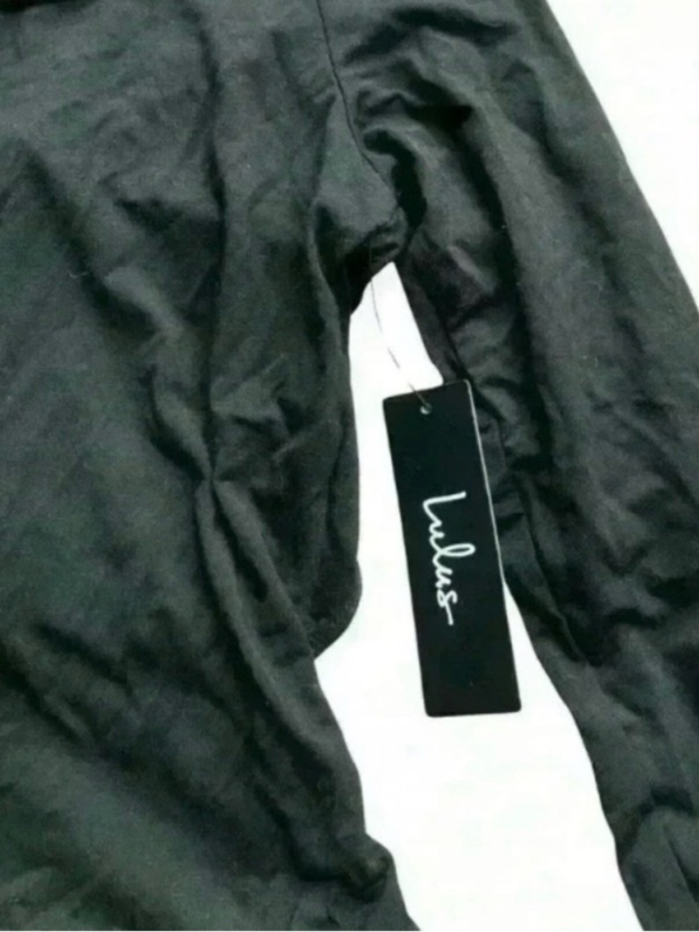 NWT Lulu's Off-Shoulder Open Back Bodysuit Black - Picture 5 of 7